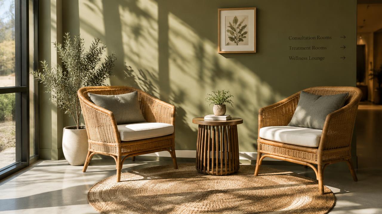Illustrative interior for High-growth ketamine clinic with membership model in FL